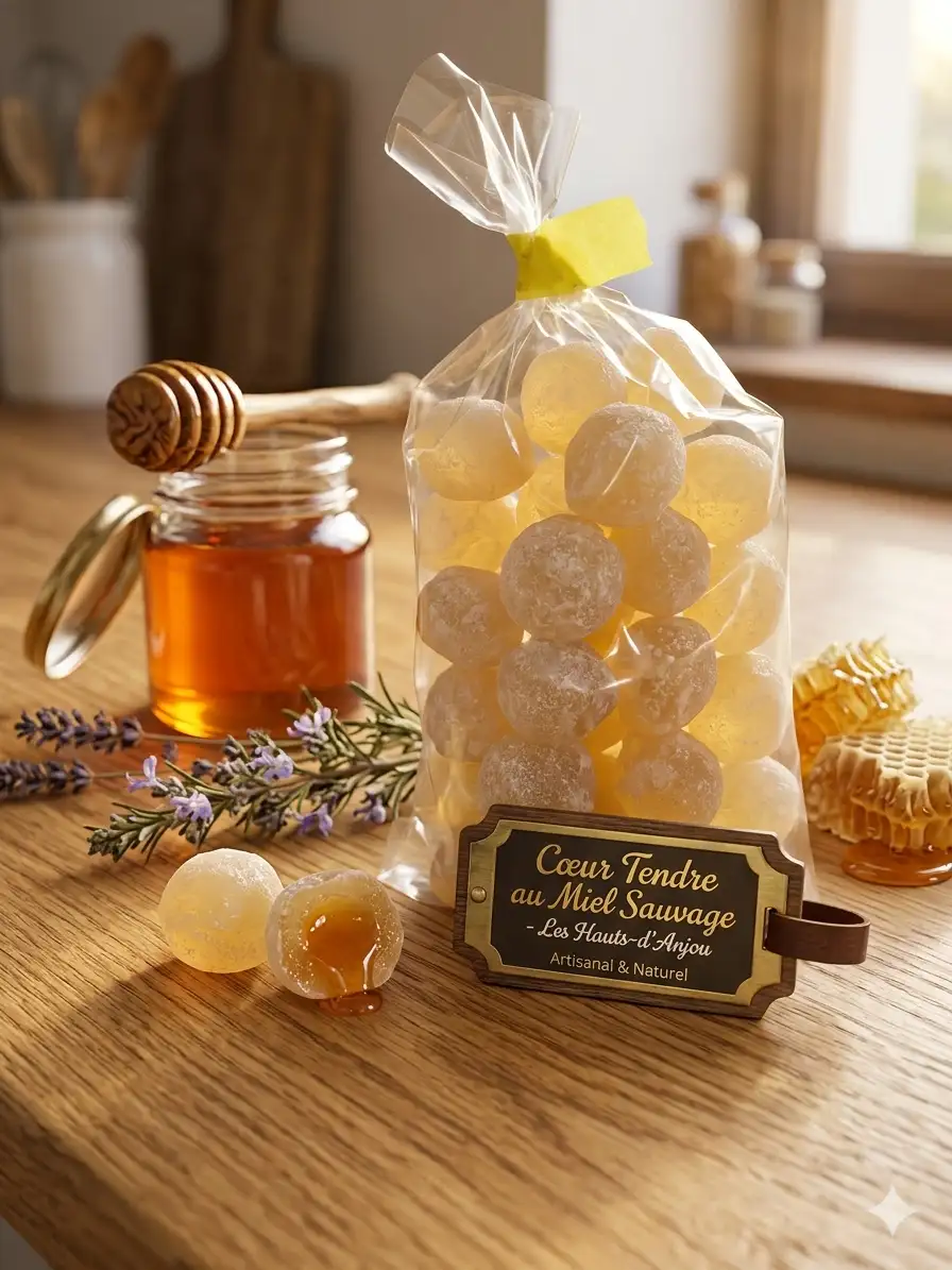 Bonbons cœur tendre au miel